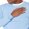 Amazon Essentials Men's Long-Sleeve Crewneck Sweater, 100% Cotton, Big & Tall Options Available, Light Blue Heather, Large view 3