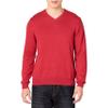 Amazon Essentials Men's V-Neck Pullover Sweater (Available in Big & Tall), Red, X-Small view 1