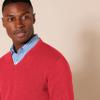 Amazon Essentials Men's V-Neck Pullover Sweater (Available in Big & Tall), Red, X-Small view 4