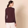 Amazon Essentials Women's Regular-Fit Lightweight Long-Sleeve V-Neck Sweater (Available in Plus Size), Dark Burgundy, Medium view 3