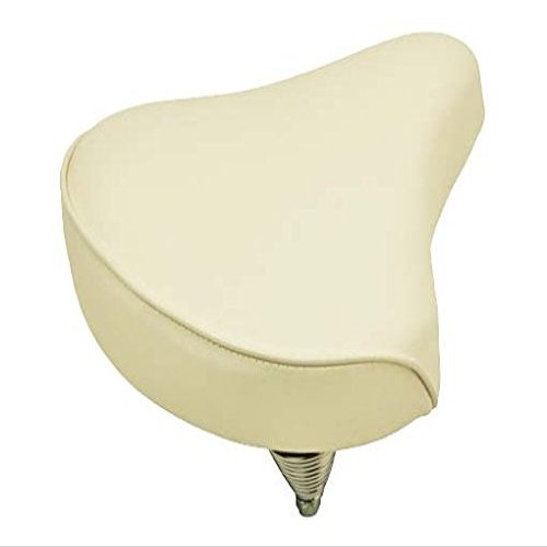 Alta Beach Cruiser Vinyl Bike Saddle, Multiple Colors. (White)
