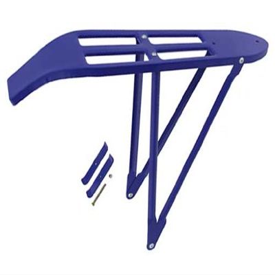 Alta Steel Vintage 26" Cruiser Bike Rear Rack, Multiple Colors. (Blue)