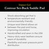 Impact Gel 32" Contour Saddle Pad 3/4" Thick Black with Set-Back Build up view 2