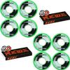 Labeda Shooter Inline Roller Hockey Wheels Green (8 Pack) with Bones Reds Bearings (59mm) view 1