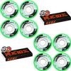 Labeda Shooter Inline Roller Hockey Wheels Green 76mm 8 Pack Bones Reds view 1