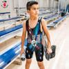 4 Time All American Sublimated Wrestling Singlet  Stitched & Durable Mens Singlet  Singlet for Wrestling, MMA & Powerlifting Wrestling Singlet Youth Boys (USA Black, XS 71-90 lbs.) view 4