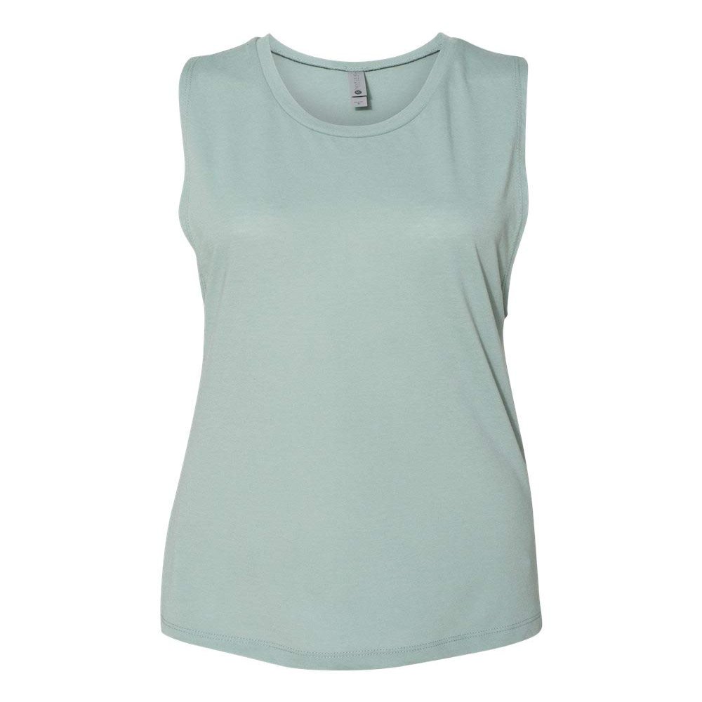 Next Level Ladies' Festival Muscle Tank S STONEWASH GREEN