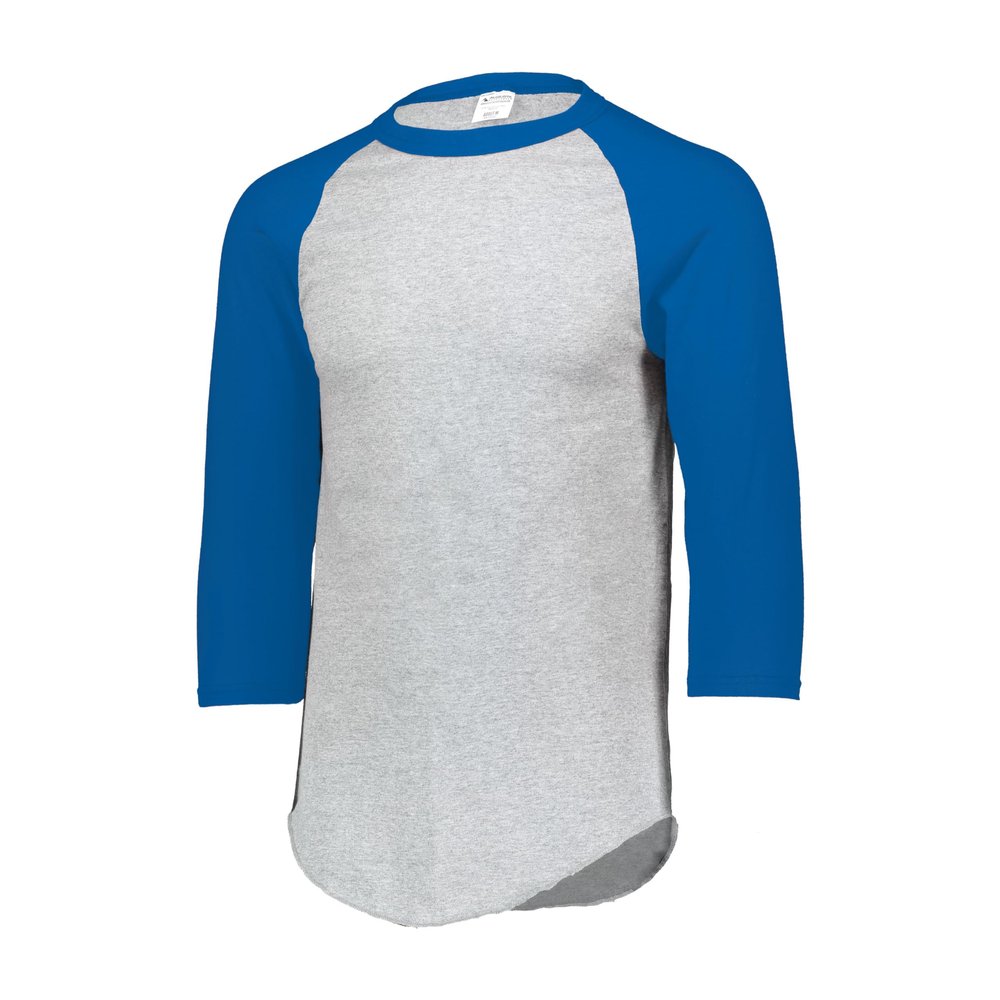 Augusta Sportswear Baseball Jersey 2.0, Athletic Heather/Royal, 3XL