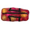 Crown Sporting Goods 39" Mesh Sports Ball Bag with Adjustable Shoulder Strap, Oversize Duffle - Great for Carrying Gym Equipment, Jerseys, & Laundry (Red) view 2