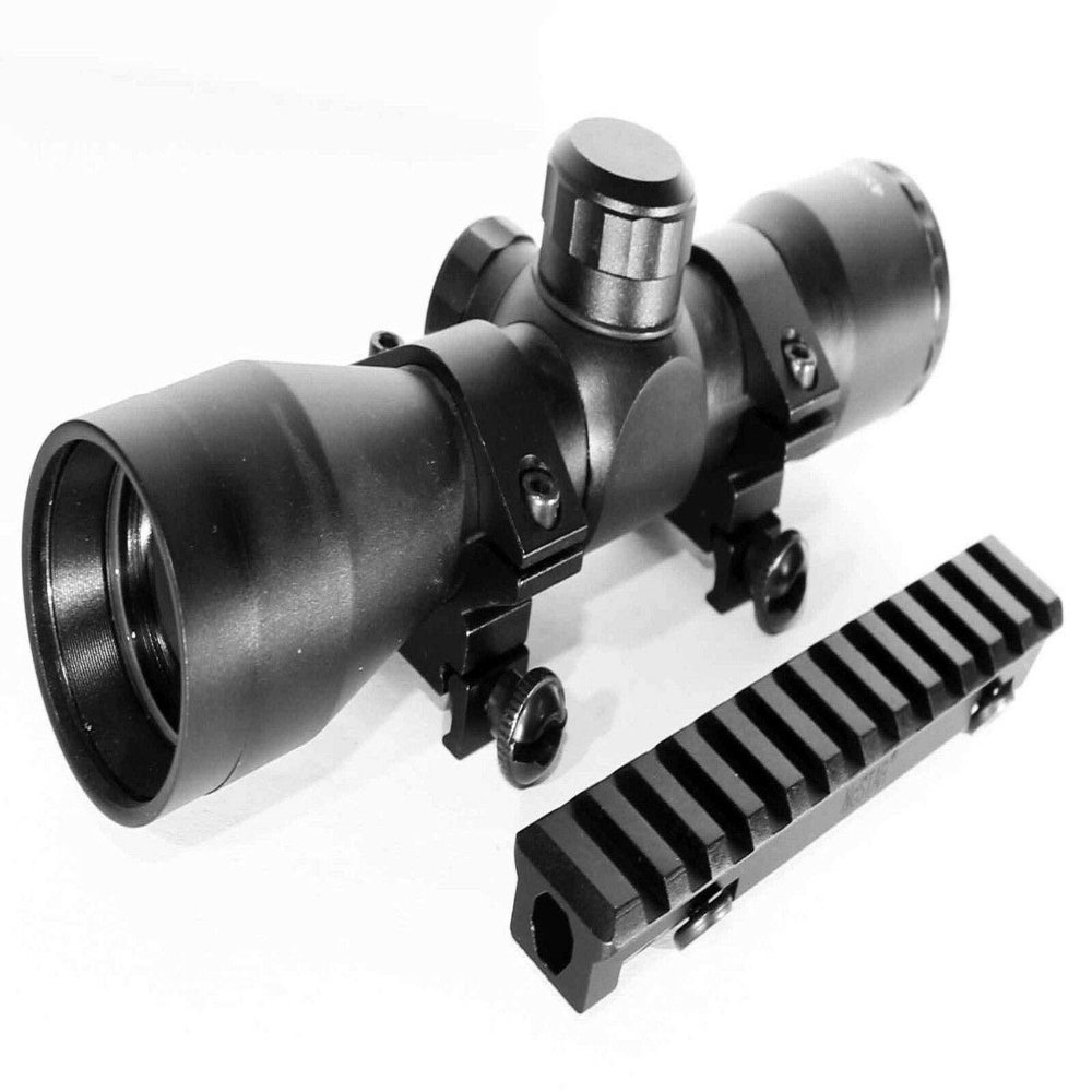 Trinity 4x32 Sight mildot Reticle with Rail Mount for Ruger Model 30 Accessories Ruger Model 14 Single Rail Mount.