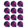 Red Dragon Darts Hardcore Radical Rainbow Extra Thick Standard Dart Flights - 4 Sets Per Pack (12 Dart Flights in Total) view 1