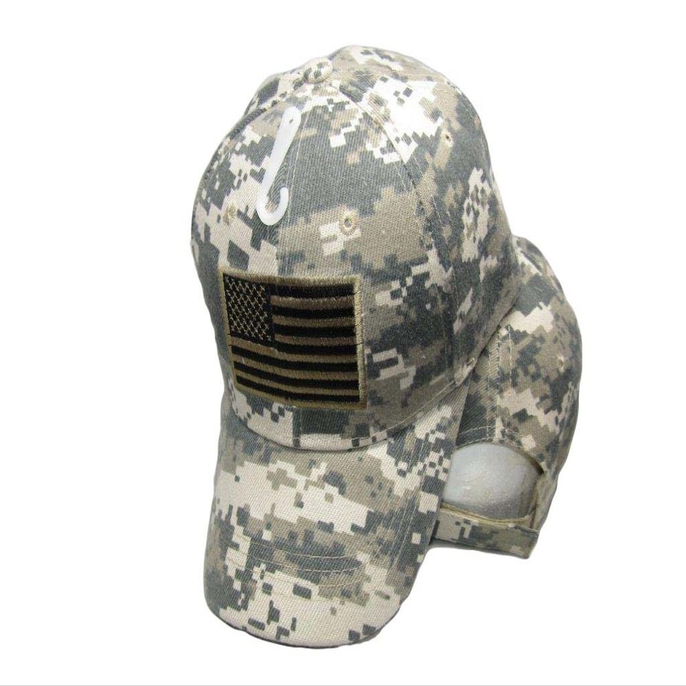 USA U.S. America American Flag Tan Patch Light Marpat Baseball Cap Hat TOP