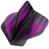 Red Dragon Darts Hardcore Radical Black & Purple Extra Thick Standard Dart Flights - 4 Sets Per Pack (12 Dart Flights in Total) view 3