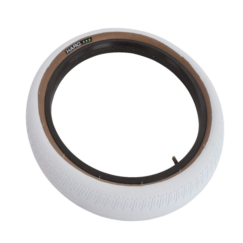 2.0 Retro BMX Tire - 100psi - White w/ Tan Skinwall by Haro