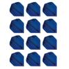 Red Dragon Darts Hardcore Radical Blue Extra Thick Standard Dart Flights - 4 Sets Per Pack (12 Dart Flights in Total) view 1