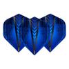Red Dragon Darts Hardcore Radical Blue Extra Thick Standard Dart Flights - 4 Sets Per Pack (12 Dart Flights in Total) view 2