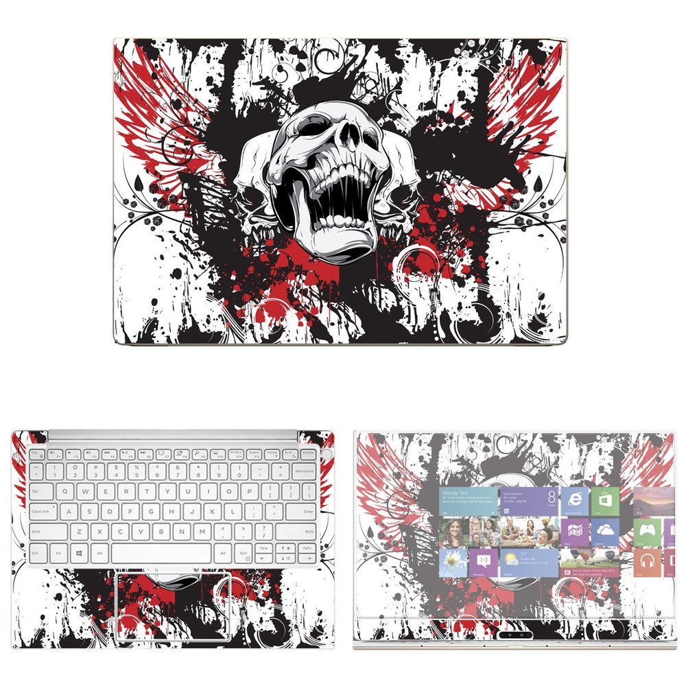 Decalrus - Protective Decal Skull Skin Sticker for Dell XPS 13 9370 (13" Screen) case Cover wrap DExps13_9370-29