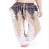 Lannaclothesdesign Harem Pants for Womens Summer Clothes Boho Hippie Linen Pants Women (M, White) view 1
