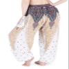 Lannaclothesdesign Harem Pants for Womens Summer Clothes Boho Hippie Linen Pants Women (M, White) view 2