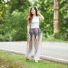 Lannaclothesdesign Harem Pants for Womens Summer Clothes Boho Hippie Linen Pants Women (M, White) view 3