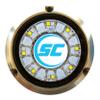 shadow-caster SCR-16 LED Underwater Boat Light - Dual Color Blue/White Combo - Bronze Housing - 60W Suface Mount - Tempered Glass Lens - IP68 Fully Submersible Waterproof view 1