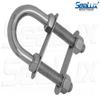 SeaLux Marine Boat Bow Eye Stern Eye U Bolt Tie Down 1/2" Stock, 4-3/4" Overall Length, 3" Thread Length with Hex Nuts and washers-SL875053 view 3