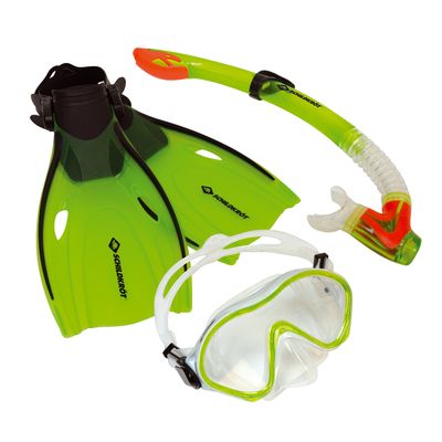 Schildkroet-Funsports Unisex's Turtle Bermuda Three Part Snorkel Set, Multi-Colour, Small(27-32)