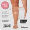 All Woman Super Wide Knee Highs 20 Denier 27" Stretch Stockings (Black, 3) view 4