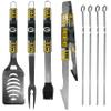 NFL Siskiyou Sports Fan Shop Green Bay Packers Steel Tailgater BBQ Set w/Case 8 piece Gray view 2