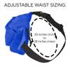 DALIX Small Fanny Pack Waist Pouch S XS Size 24 to 31 in Royal Blue view 3