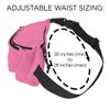 DALIX Small Fanny Pack Waist Pouch S XS Size 24 to 31 in Hot Pink view 3