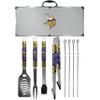 NFL Siskiyou Sports Fan Shop Minnesota Vikings Steel Tailgater BBQ Set w/Case 8 piece Gray view 1