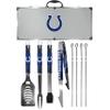 NFL Siskiyou Sports Fan Shop Indianapolis Colts Steel Tailgater BBQ Set w/Case 8 piece Gray view 1