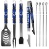 NFL Siskiyou Sports Fan Shop Indianapolis Colts Steel Tailgater BBQ Set w/Case 8 piece Gray view 2