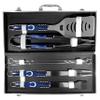 NFL Siskiyou Sports Fan Shop Indianapolis Colts Steel Tailgater BBQ Set w/Case 8 piece Gray view 3