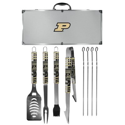 NCAA Siskiyou Sports Fan Shop Purdue Boilermakers Steel Tailgater BBQ Set w/Case 8 piece Gray