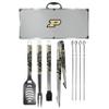 NCAA Siskiyou Sports Fan Shop Purdue Boilermakers Steel Tailgater BBQ Set w/Case 8 piece Gray view 1