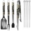 NCAA Siskiyou Sports Fan Shop Purdue Boilermakers Steel Tailgater BBQ Set w/Case 8 piece Gray view 2