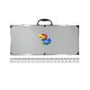 NCAA Siskiyou Sports Fan Shop Kansas Jayhawks Steel Tailgater BBQ Set w/Case 8 piece Gray view 3