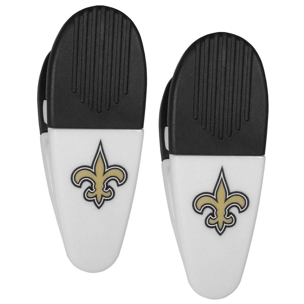 Siskiyou Sports NFL New Orleans Saints Mini Chip Clip Magnets, Set of 2, Team Colors, One Size, (F2CM150)