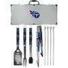 NFL Siskiyou Sports Fan Shop Tennessee Titans Steel Tailgater BBQ Set w/Case 8 piece Gray view 1
