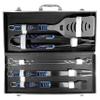 NFL Siskiyou Sports Fan Shop Tennessee Titans Steel Tailgater BBQ Set w/Case 8 piece Gray view 3