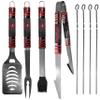 NFL Siskiyou Sports Fan Shop Tampa Bay Buccaneers Steel Tailgater BBQ Set w/Case 8 piece Gray view 2