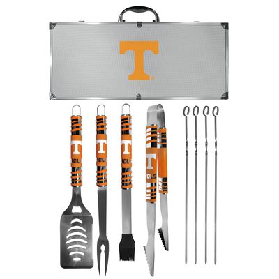 NCAA Siskiyou Sports Fan Shop Tennessee Volunteers Steel Tailgater BBQ Set w/Case 8 piece Gray