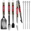 NFL Siskiyou Sports Fan Shop San Francisco 49ers Steel Tailgater BBQ Set w/Case 8 piece Gray view 2