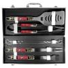 NFL Siskiyou Sports Fan Shop San Francisco 49ers Steel Tailgater BBQ Set w/Case 8 piece Gray view 3