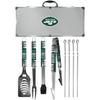 NFL Siskiyou Sports Fan Shop New York Jets Steel Tailgater BBQ Set w/Case 8 piece Gray view 1