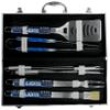 NFL Siskiyou Sports Fan Shop Detroit Lions Steel Tailgater BBQ Set w/Case 8 piece Gray view 1