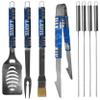 NFL Siskiyou Sports Fan Shop Detroit Lions Steel Tailgater BBQ Set w/Case 8 piece Gray view 2