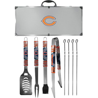 NFL Siskiyou Sports Fan Shop Chicago Bears Steel Tailgater BBQ Set w/Case 8 piece Gray